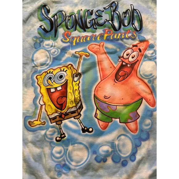SpongeBob SquarePants Patrick Star Tie-Dye T-Shirt Mens L - Picture 2 of 3